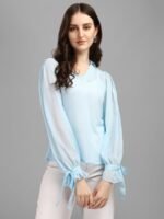Baby Blue Women's Tops